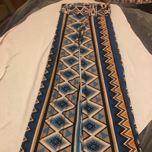 Super long funky palazzo pants